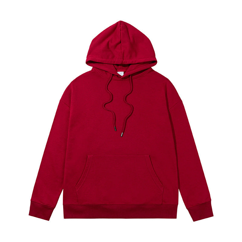 Ziili Heavy Sweater Terry Loose Hoodie – Unisex Cotton Hooded Sweatshirt for Men and Women, Solid Color French Terry Casual Wear