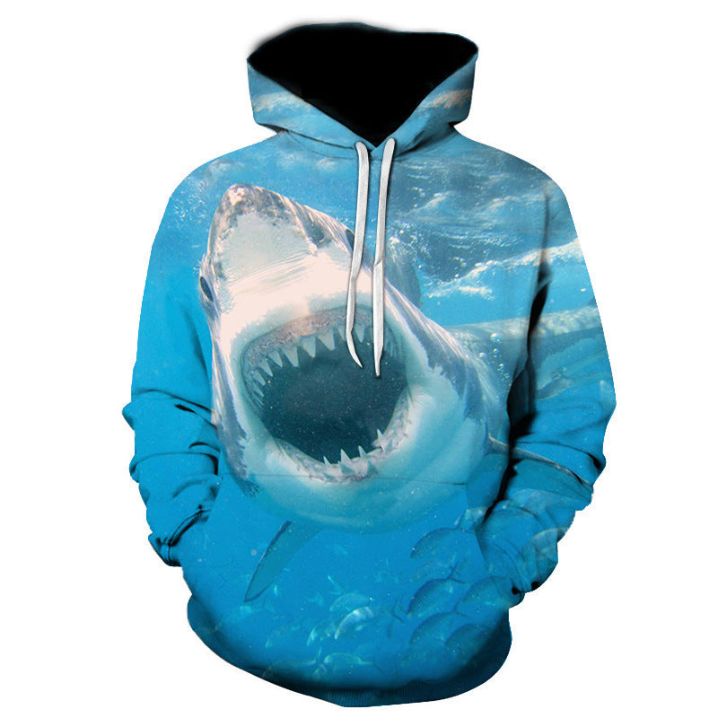Ziili Shark 3D Pullover Hoodie
