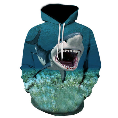 Ziili Shark 3D Pullover Hoodie