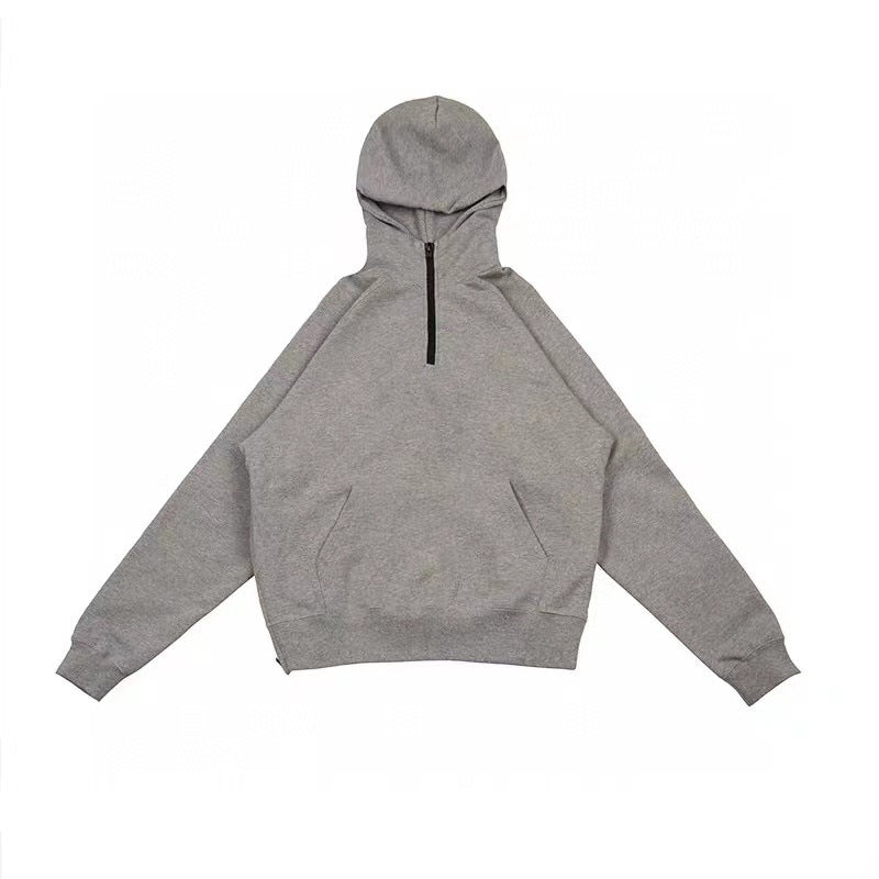 Half-High Neck Hoodie Sweatshirt 