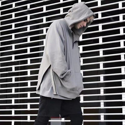 Half-High Neck Hoodie Sweatshirt 