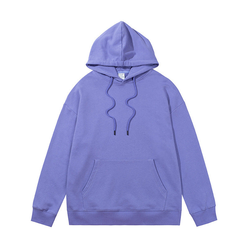 Ziili Heavy Sweater Terry Loose Hoodie – Unisex Cotton Hooded Sweatshirt for Men and Women, Solid Color French Terry Casual Wear