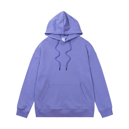 Ziili Heavy Sweater Terry Loose Hoodie – Unisex Cotton Hooded Sweatshirt for Men and Women, Solid Color French Terry Casual Wear