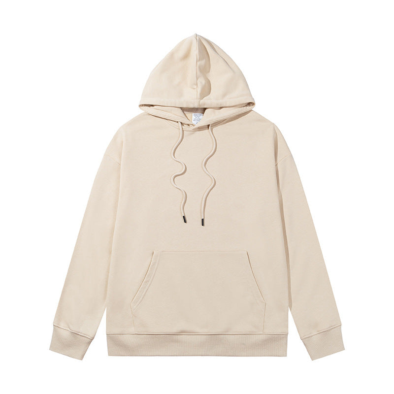 Ziili Heavy Sweater Terry Loose Hoodie – Unisex Cotton Hooded Sweatshirt for Men and Women, Solid Color French Terry Casual Wear