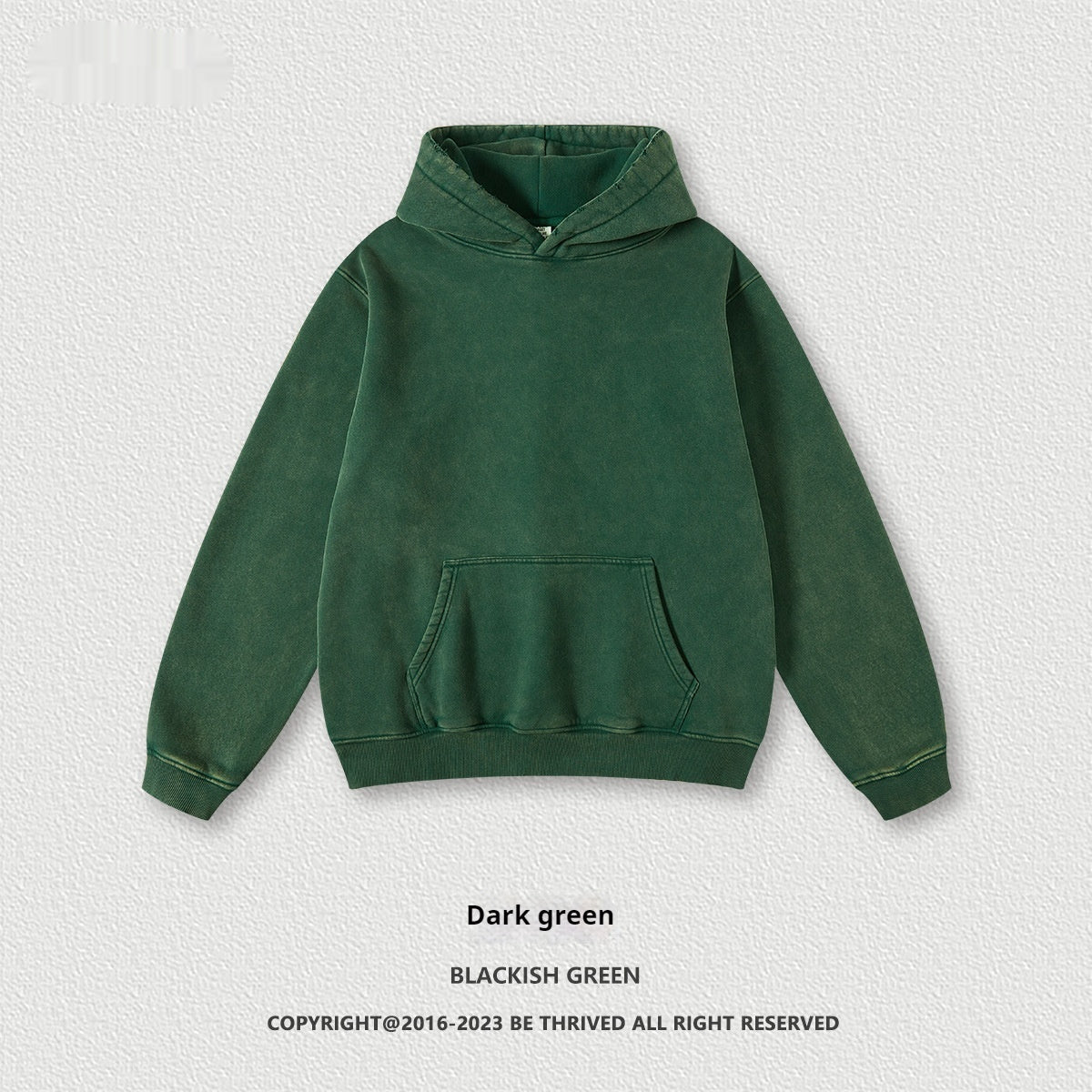 Ziili Washed-out Vintage Fleece-lined Hoodie – Men’s Cotton Pullover with Dimensional Patch Pocket, Warm & Stylish Everyday Sweatshirt