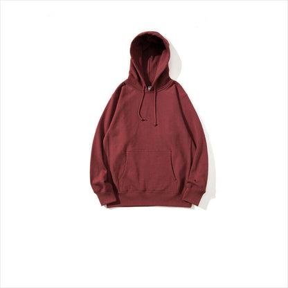 Ziili Horizontal Woven Plush Autumn Winter Hooded Sweater – Soft Cotton Pullover for Men, Trendy Warm Hoodie in Multiple Colors