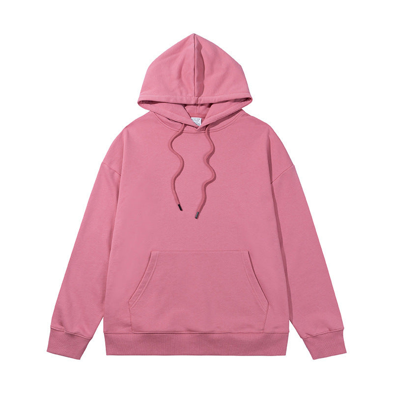 Ziili Heavy Sweater Terry Loose Hoodie – Unisex Cotton Hooded Sweatshirt for Men and Women, Solid Color French Terry Casual Wear