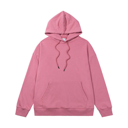 Ziili Heavy Sweater Terry Loose Hoodie – Unisex Cotton Hooded Sweatshirt for Men and Women, Solid Color French Terry Casual Wear