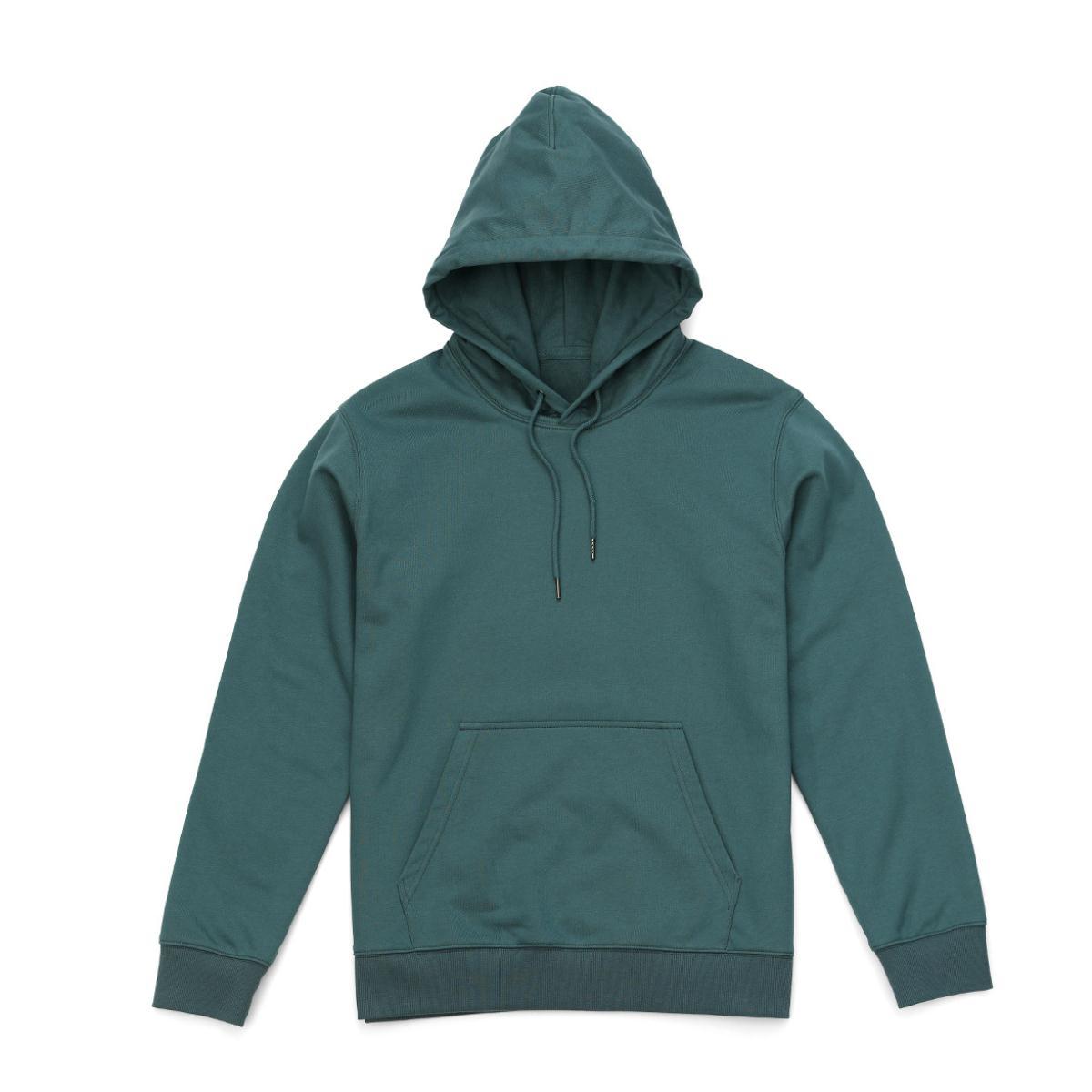 Ziili Men’s Pure Color Hooded Sweater – Thick French Terry Pullover Hoodie for Fall & Winter, Soft Cotton Blend, Stylish Warm Sweatshirt