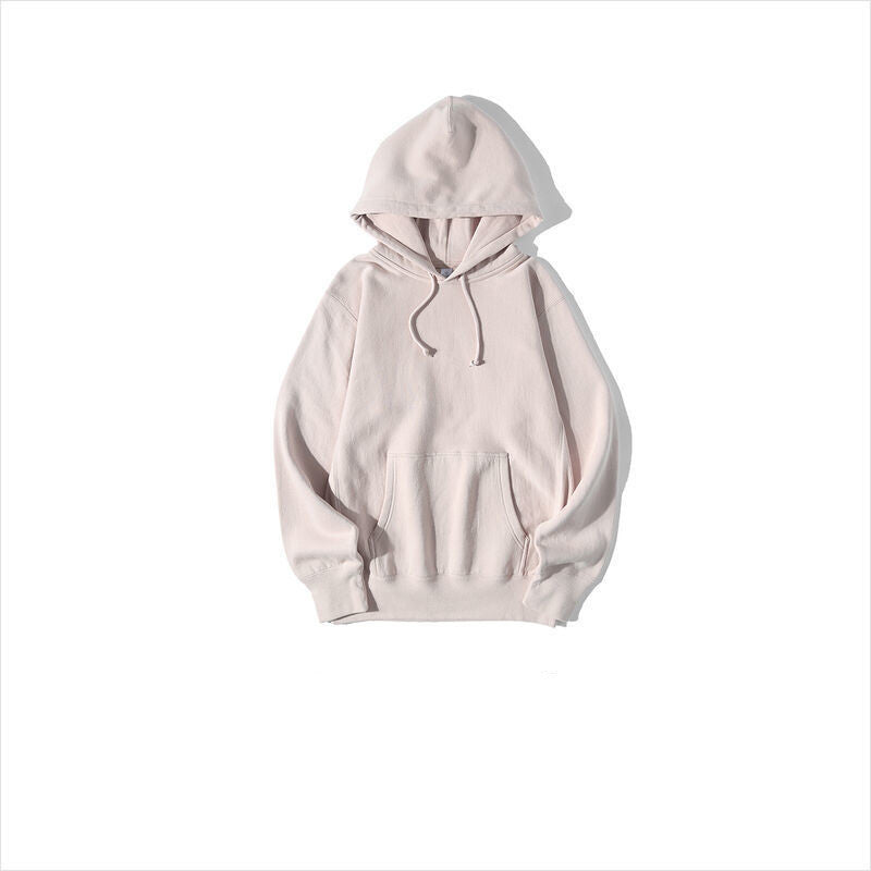 Ziili Horizontal Woven Plush Autumn Winter Hooded Sweater – Soft Cotton Pullover for Men, Trendy Warm Hoodie in Multiple Colors