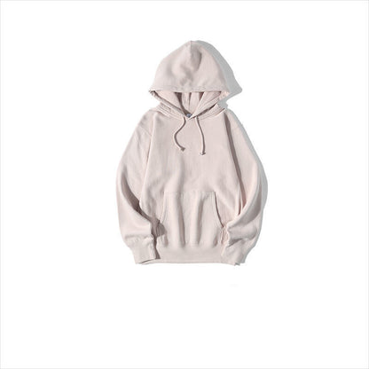 Ziili Horizontal Woven Plush Autumn Winter Hooded Sweater – Soft Cotton Pullover for Men, Trendy Warm Hoodie in Multiple Colors