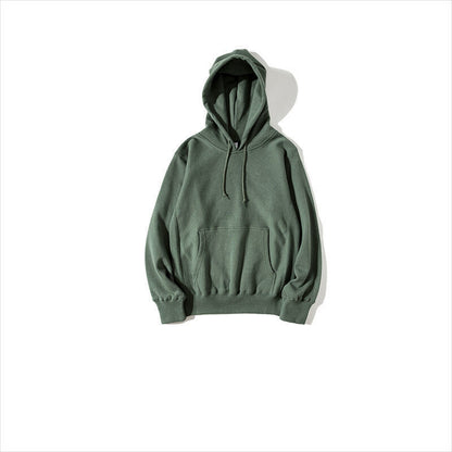 Ziili Horizontal Woven Plush Autumn Winter Hooded Sweater – Soft Cotton Pullover for Men, Trendy Warm Hoodie in Multiple Colors