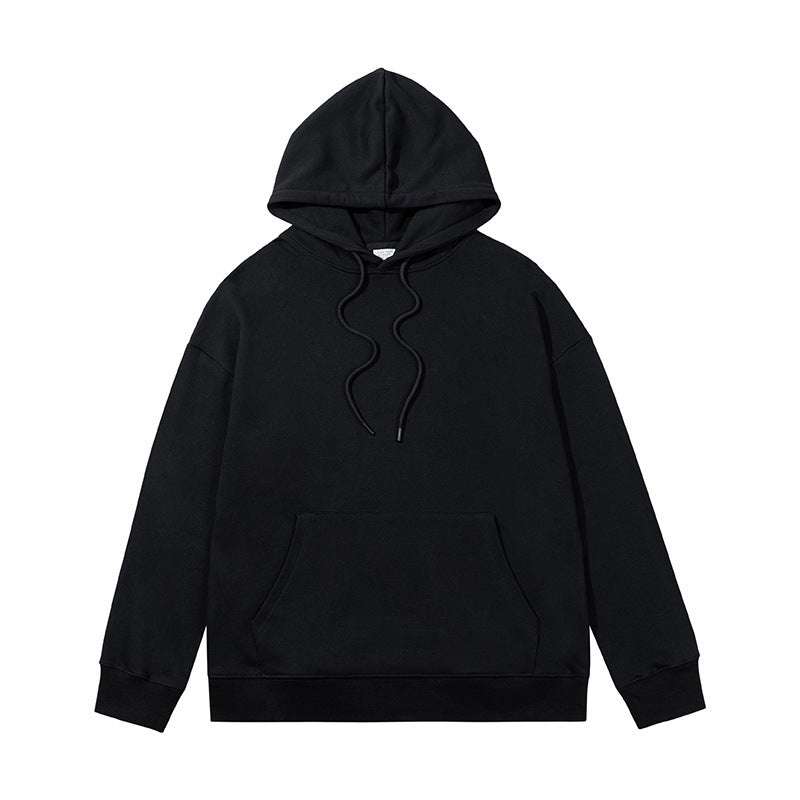 Ziili Heavy Sweater Terry Loose Hoodie – Unisex Cotton Hooded Sweatshirt for Men and Women, Solid Color French Terry Casual Wear