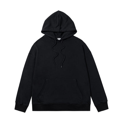 Ziili Heavy Sweater Terry Loose Hoodie – Unisex Cotton Hooded Sweatshirt for Men and Women, Solid Color French Terry Casual Wear