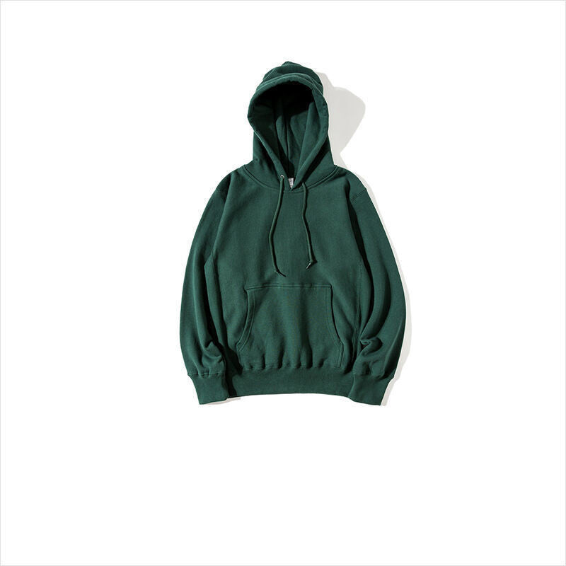 Ziili Horizontal Woven Plush Autumn Winter Hooded Sweater – Soft Cotton Pullover for Men, Trendy Warm Hoodie in Multiple Colors