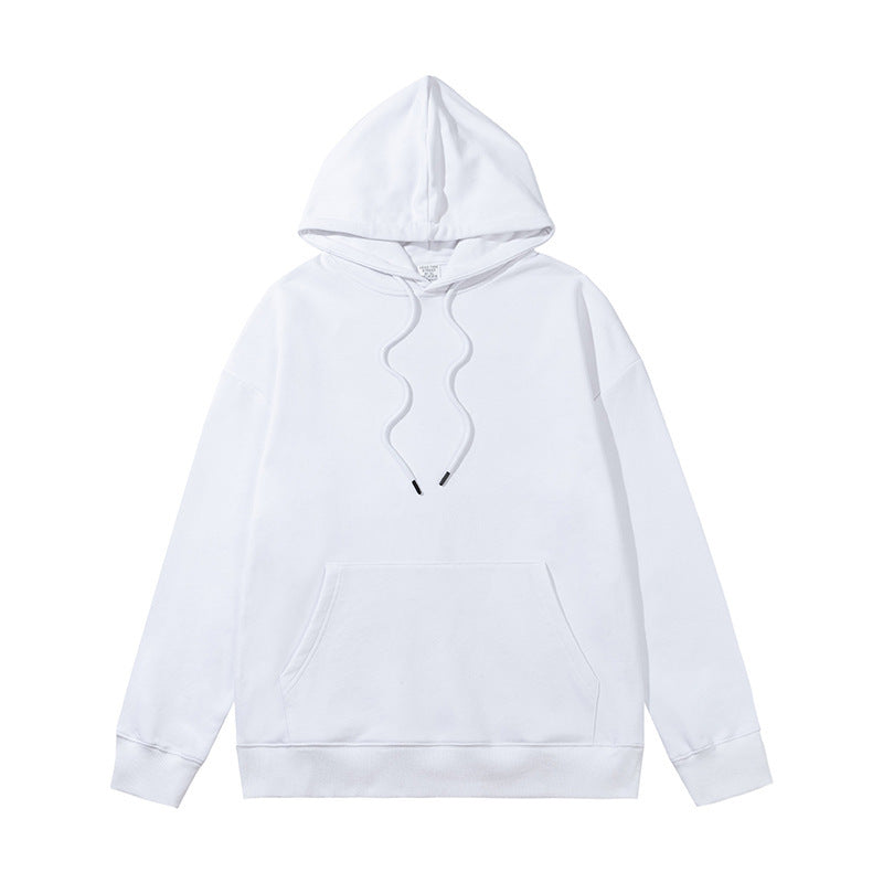 Ziili Heavy Sweater Terry Loose Hoodie – Unisex Cotton Hooded Sweatshirt for Men and Women, Solid Color French Terry Casual Wear