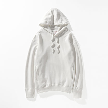 Ziili Men’s Loose Fashion Solid Color Hoodie – French Terry Cotton Pullover, Soft & Stylish Sweatshirt for Youth (S–4XL)