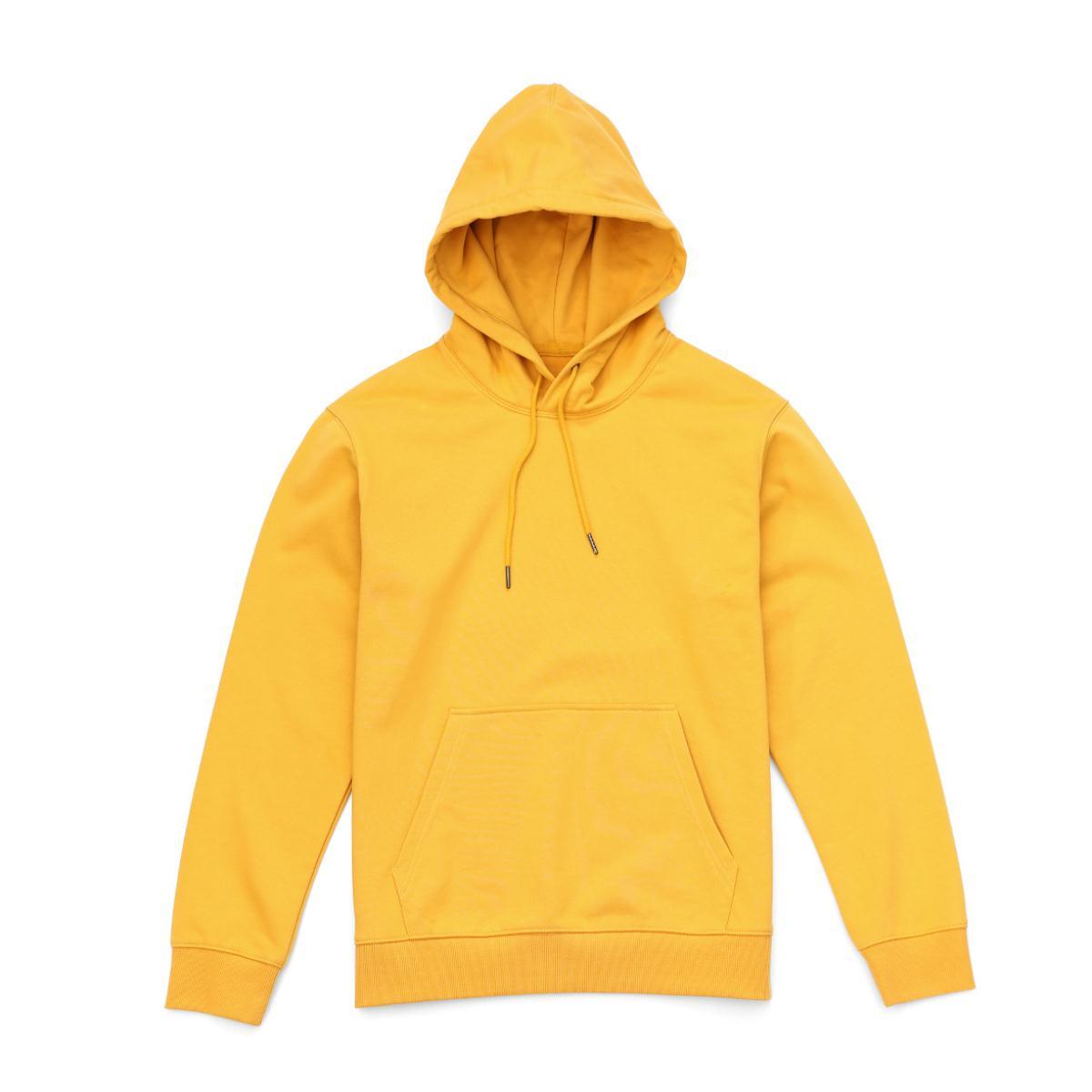 Ziili Men’s Pure Color Hooded Sweater – Thick French Terry Pullover Hoodie for Fall & Winter, Soft Cotton Blend, Stylish Warm Sweatshirt