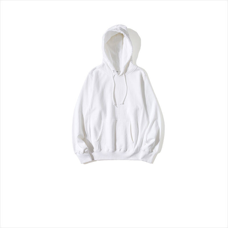 Ziili Horizontal Woven Plush Autumn Winter Hooded Sweater – Soft Cotton Pullover for Men, Trendy Warm Hoodie in Multiple Colors