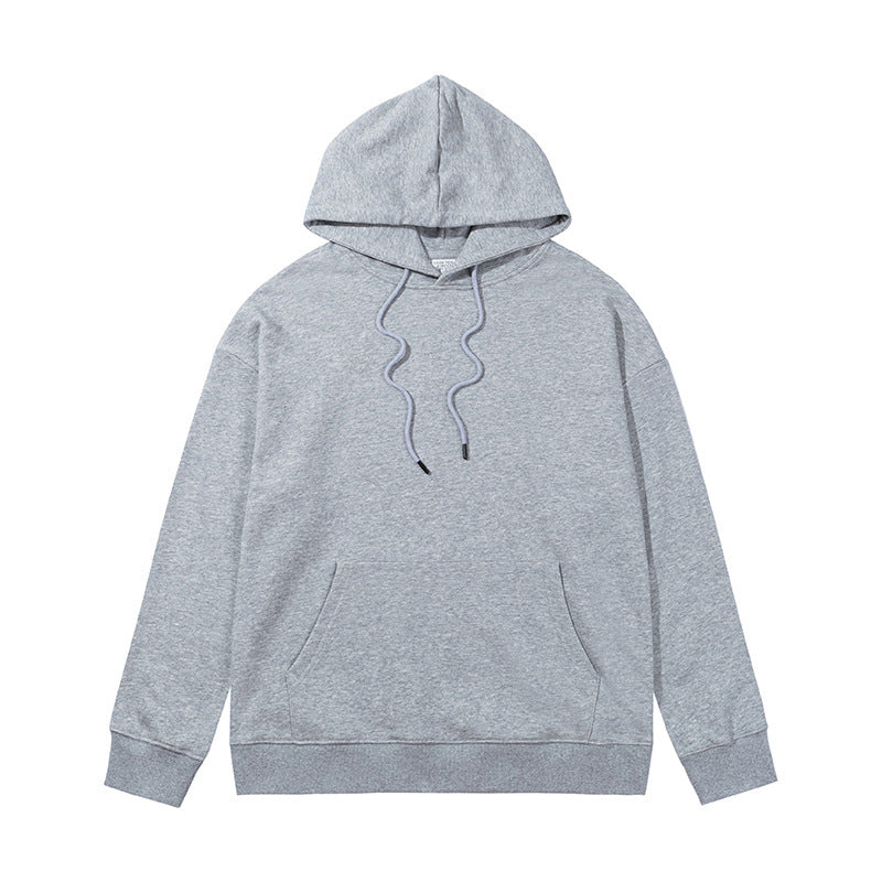 Ziili Heavy Sweater Terry Loose Hoodie – Unisex Cotton Hooded Sweatshirt for Men and Women, Solid Color French Terry Casual Wear